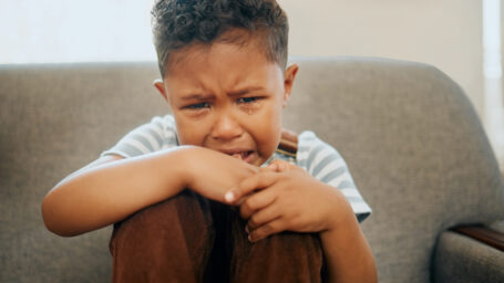 a child crying