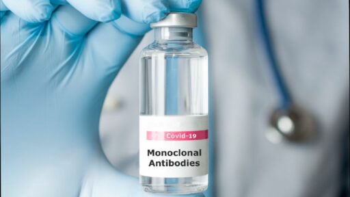 a vial of monoclonal antibody serium
