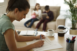 mom making a list