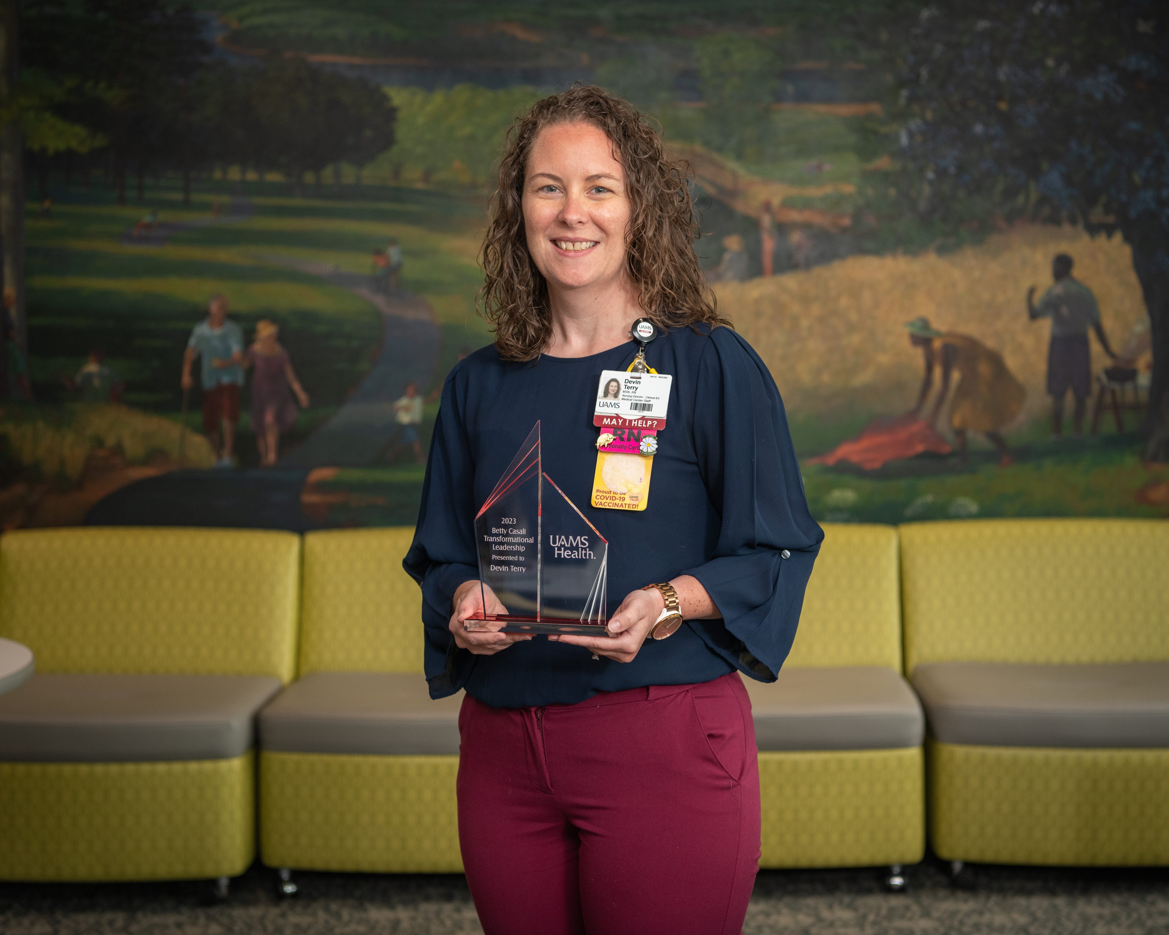 2023 Betty Casali Transformational Leadership Winner: Devin Terry, RN, Nursing Director for Clinical Education