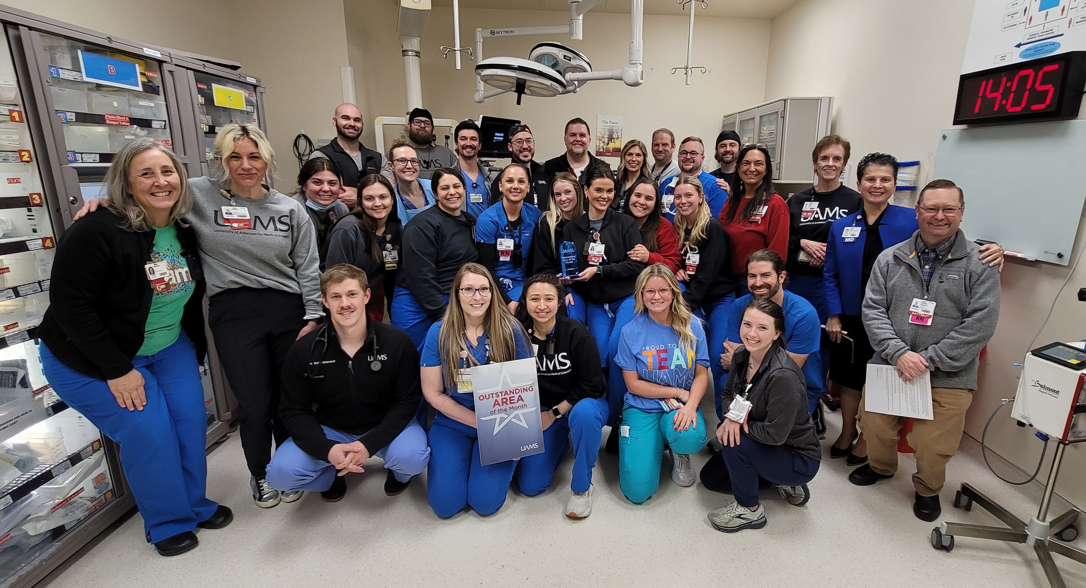 ED - Emergency Department, Outstanding Area of the Month for March 2025