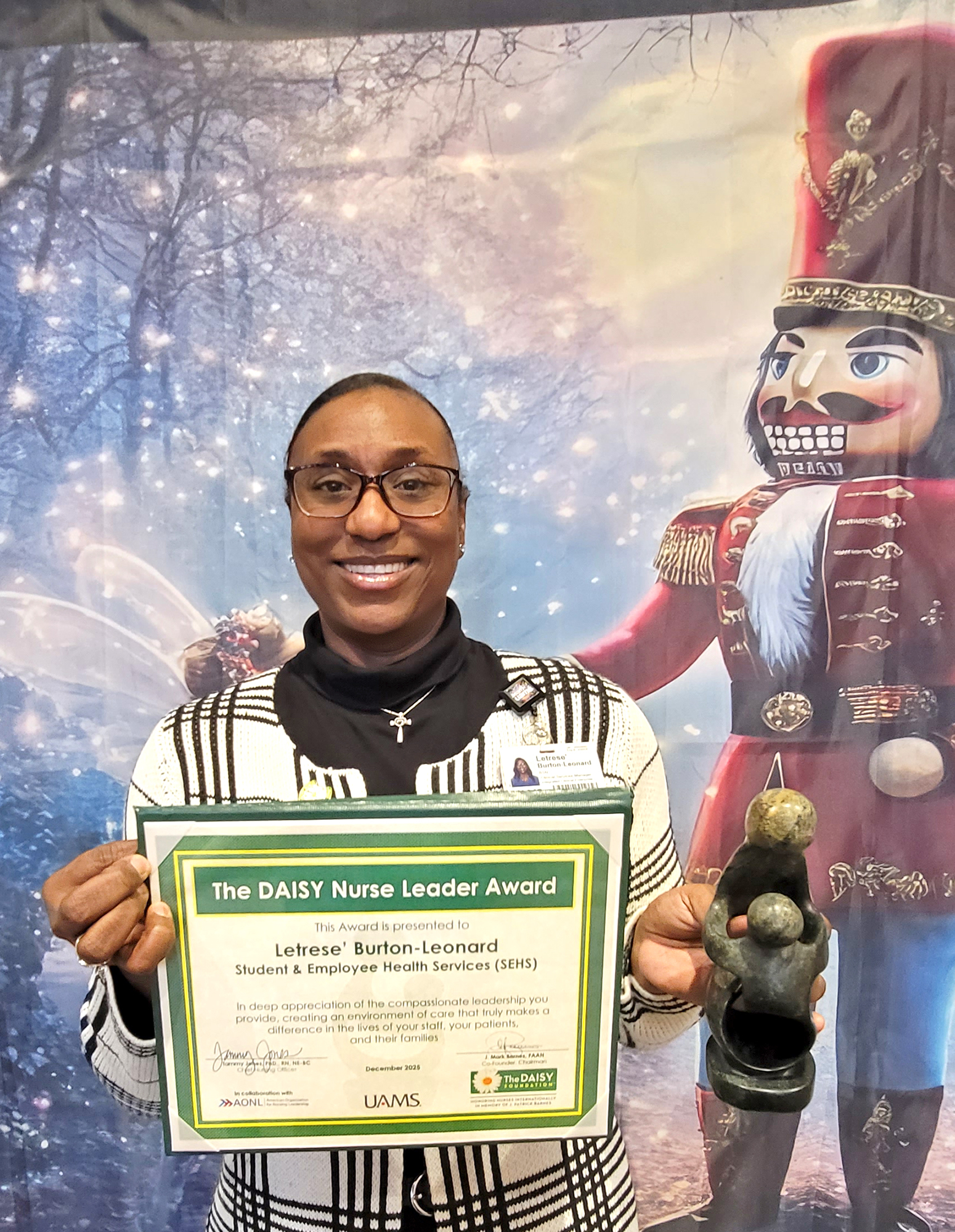 Letrese’ Burton-Leonard is a Clinical Services Manager – Student & Employee Health Services (SEHS)