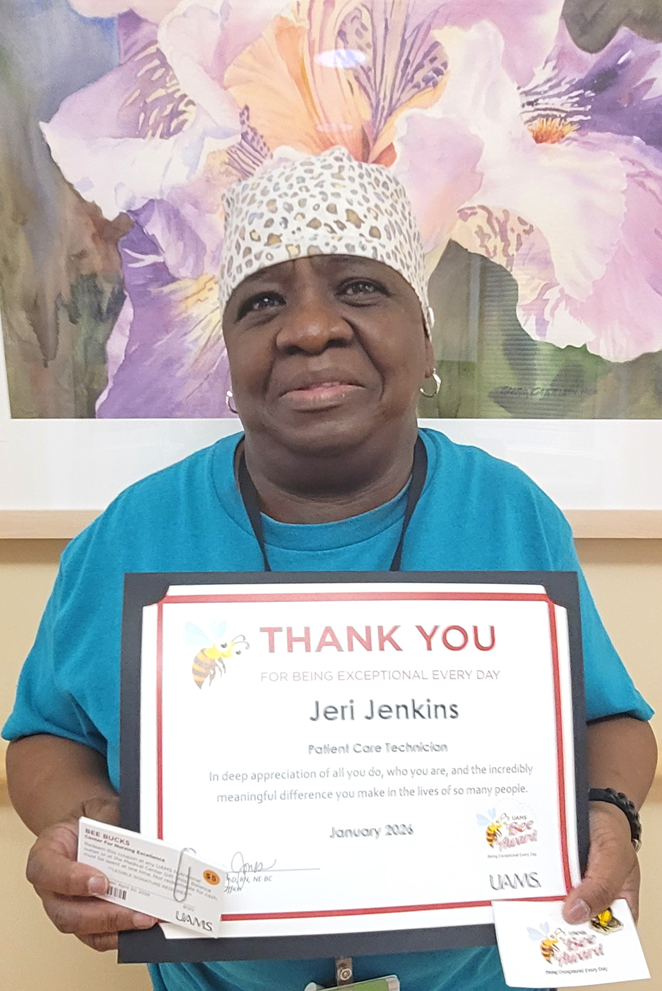Jeri Jenkins is a Patient Care Technician in F9 - Surgery Specialties/ENT/Ortho
