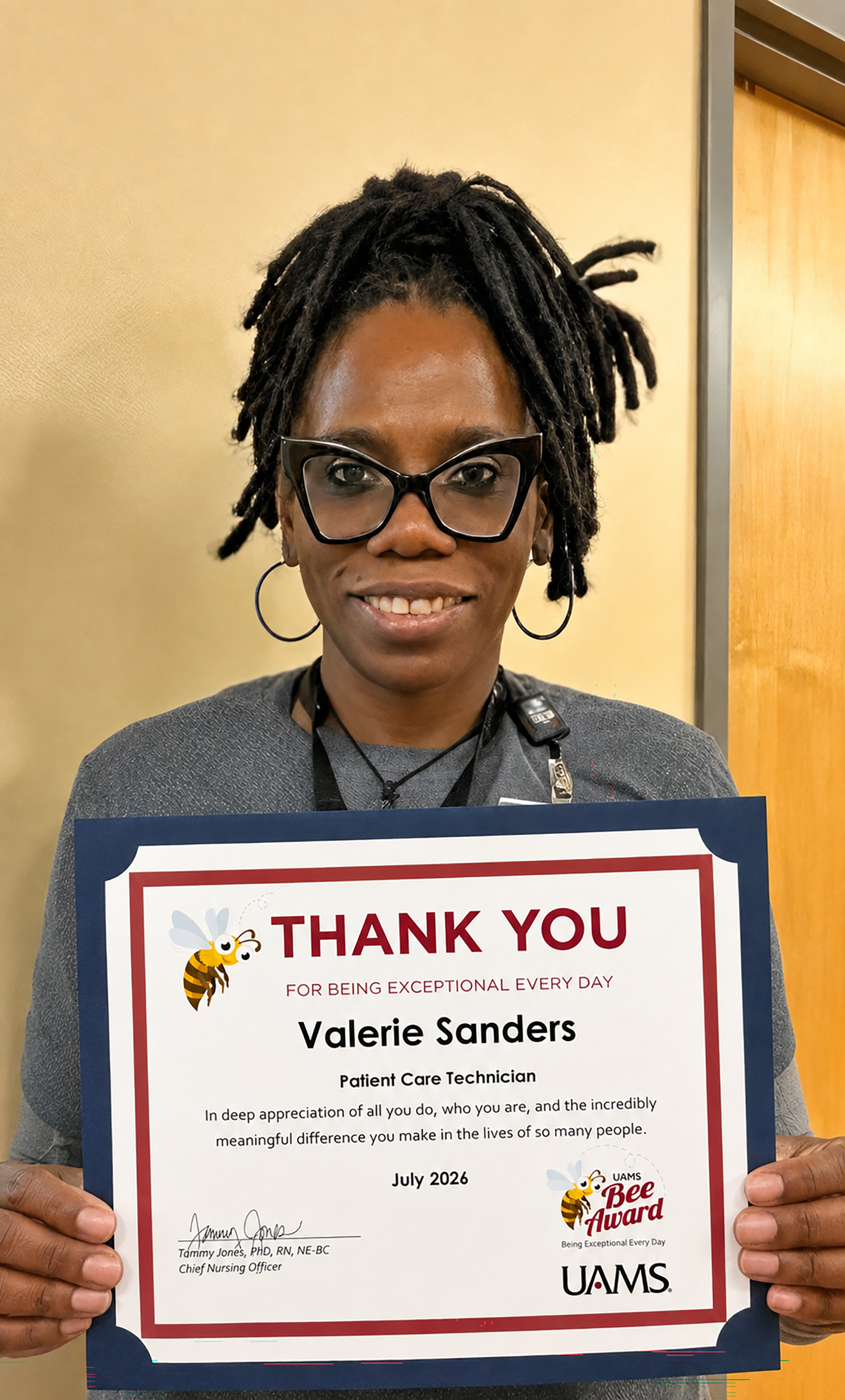 Valerie Sanders is a Patient Care Technician in the Float Pool - Med-Surg