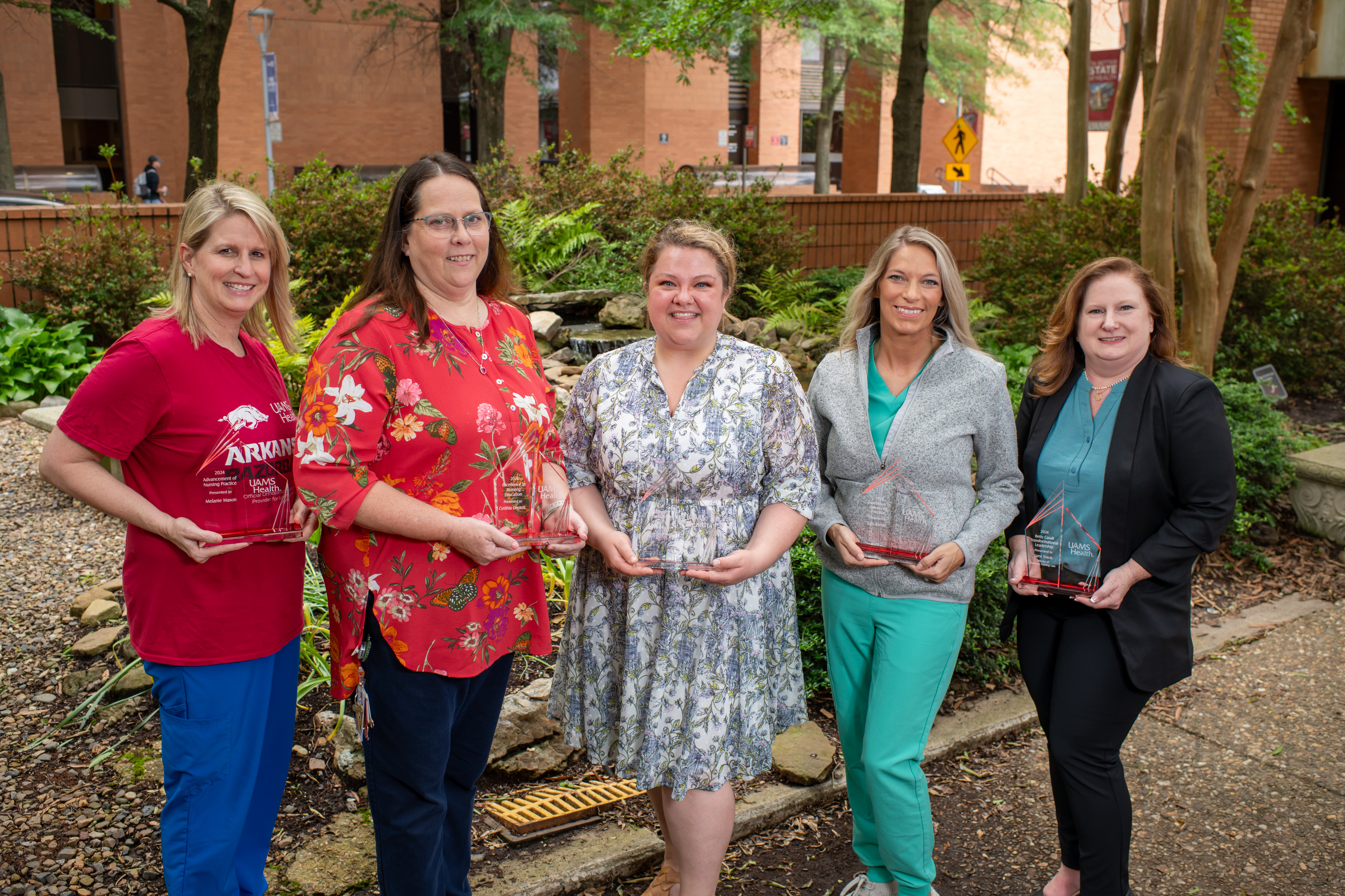 Photo of Winners: Melanie Mason, Cynthia Onstott, Lauren Wegener, Erin Kindy, and Jami Travis