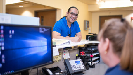 UAMS Nurses at workstation