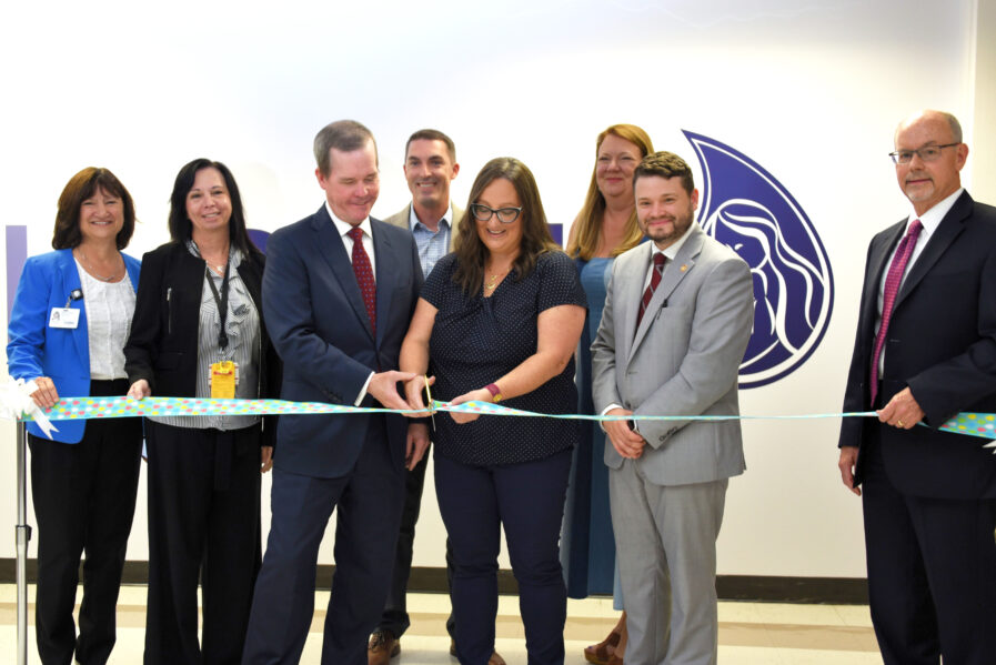 Milk Bank ribbon cutting