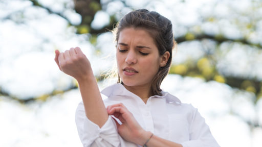 Itch caused by allergy to tree pollen