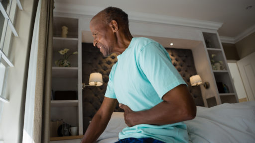 Man with abdominal pain