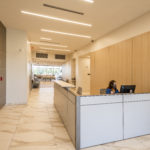 Reception desk at Women's Center