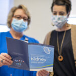 UAMS provider going over transplant information with a patient