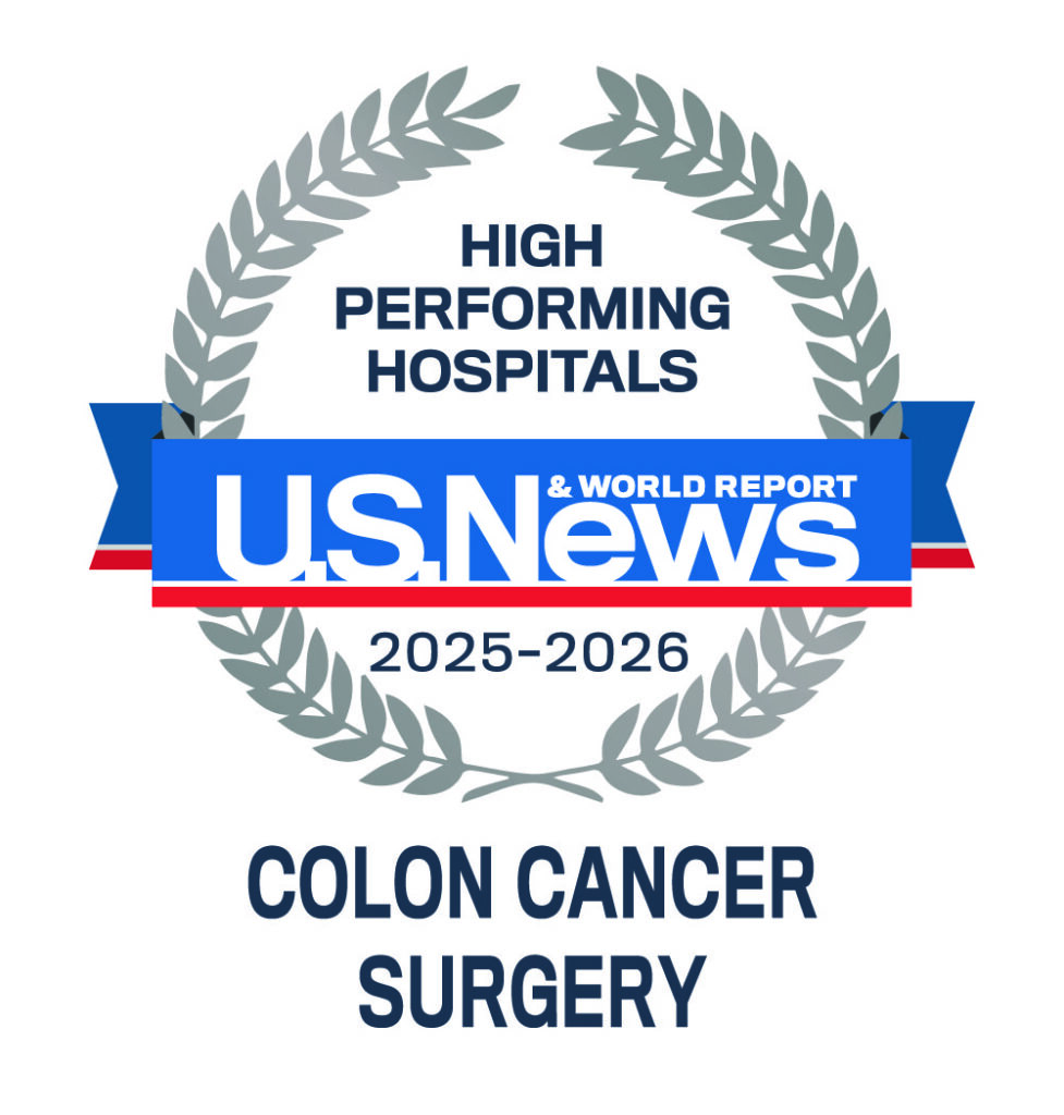 U.S. News High Performing Procedure Emblem for Colorectal Surgery 