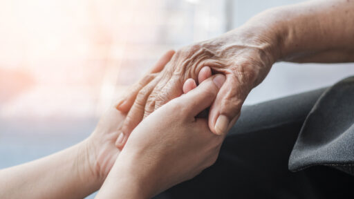 Palliative Care, holding hands