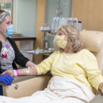 UAMS Health provider and patient in Infusion Center A