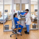 Patient rooms in Infusion Center B