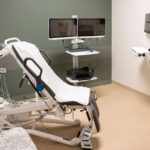 An exam room in the Urology Clinic