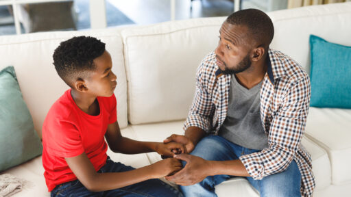 parent talking with a student