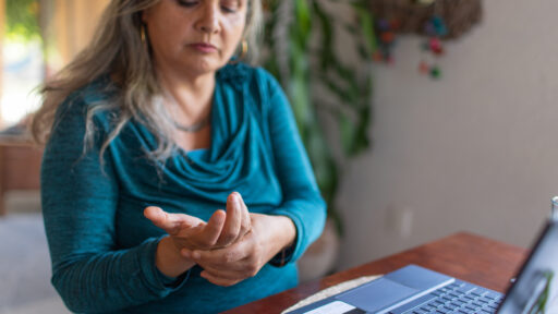 a woman with carpal tunnel syndrome