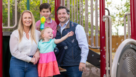 Cam Deacon and his family