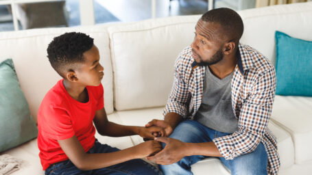 parent talking with a student