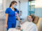 UAMS Health provider and patient in Infusion Center B