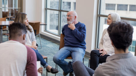 parents in a support group